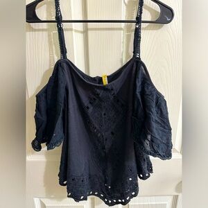 Free People Blue Top
